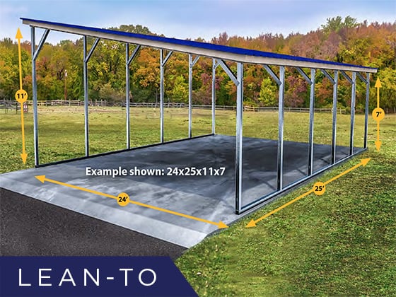 grange lean to carport pergola